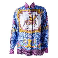 Gianni Versace Silk Rococo Shirt