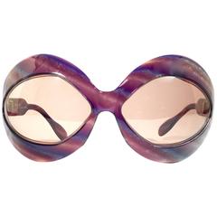 New Vintage Pierre Marly Cocktail Oversized Avantgarde 1960's Sunglasses 12