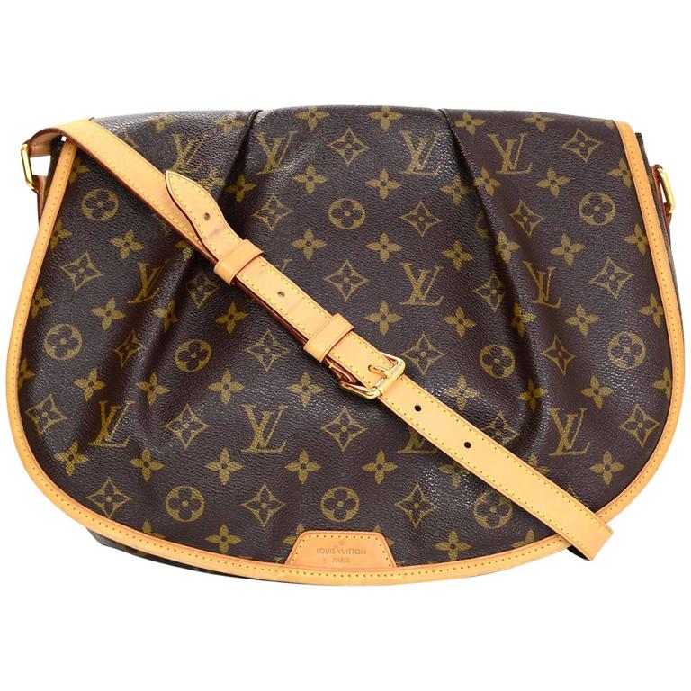 Louis Vuitton Monogram Menilmontant MM Messenger Crossbody Bag For Sale at 1stdibs