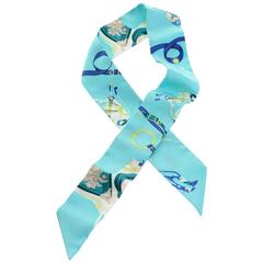 HERMÈS Authentic Silk Scarf Twilly w/Box