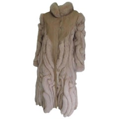 Vintage Design Fox Fur Coat