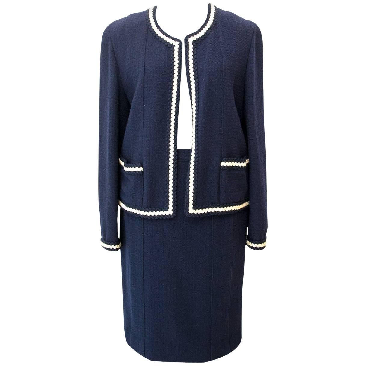 Chanel Dark Blue Tailleur Set