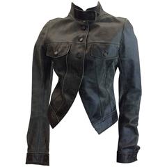 Patricia Pepe Leather Moto Button Jacket 11