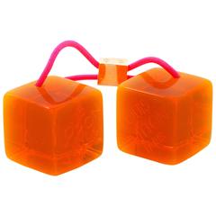 Louis Vuitton Orange Hair Cubes 4