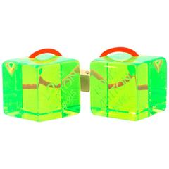 Louis Vuitton Green Hair Cubes 3