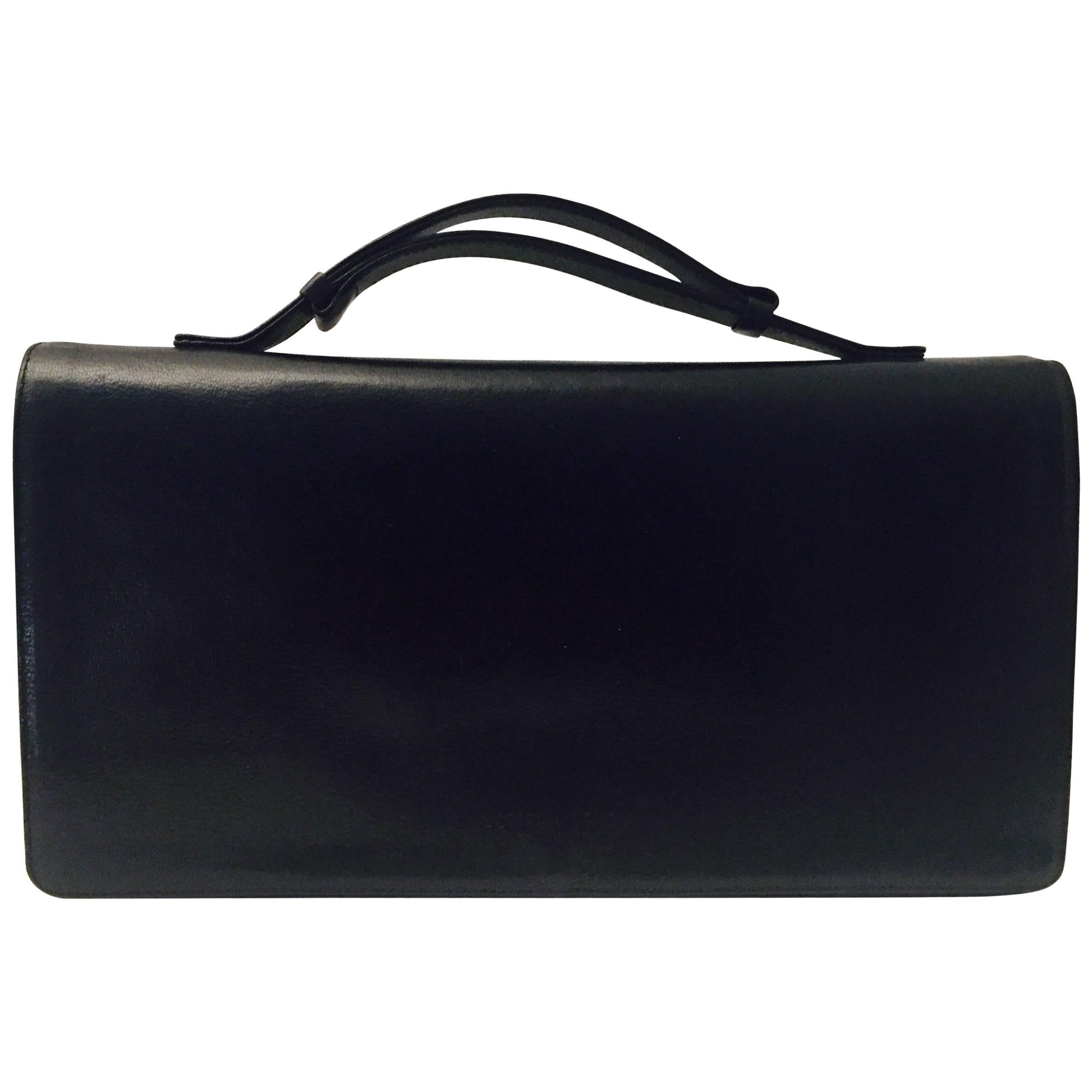 Bottega Veneta Top Handle Leather Handbag For Sale