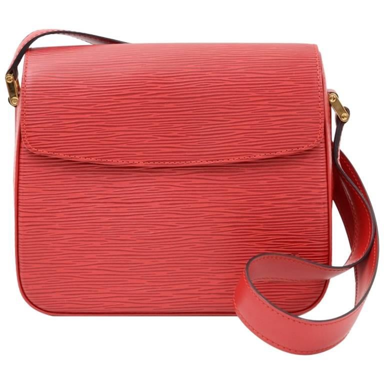 Louis Vuitton Byushi Red Epi Leather Shoulder Bag