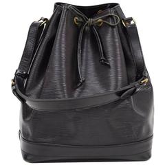 Vintage Louis Vuitton Noe Large Black Epi Leather Shoulder Bag