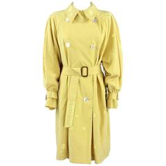 1980s Hermès yellow Raincoat 2