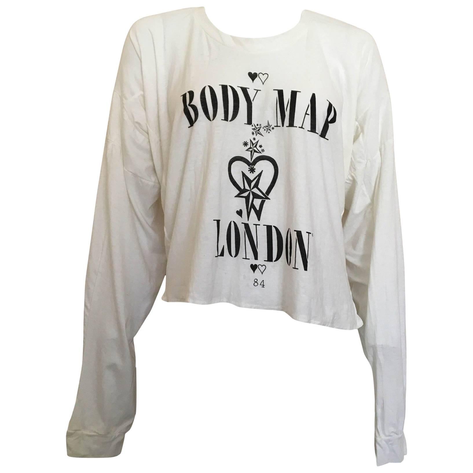  Bodymap 1984 Irregular Fit T Shirt Punk London Small