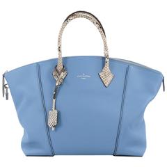 Louis Vuitton Soft Lockit Handbag Leather with Python MM