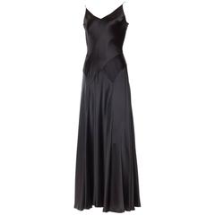 1990s Carmen Marc Valvo Bias Satin Gown 3