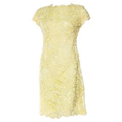 Vintage Fun 1960s Lurex Embroidered Lace Dress