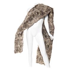 Retro Lush Giant Fur Scarf