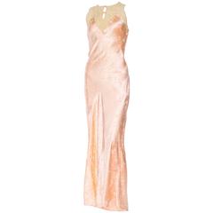Beautiful Couture 1930s Bias-Cut Negligee Slip Dress