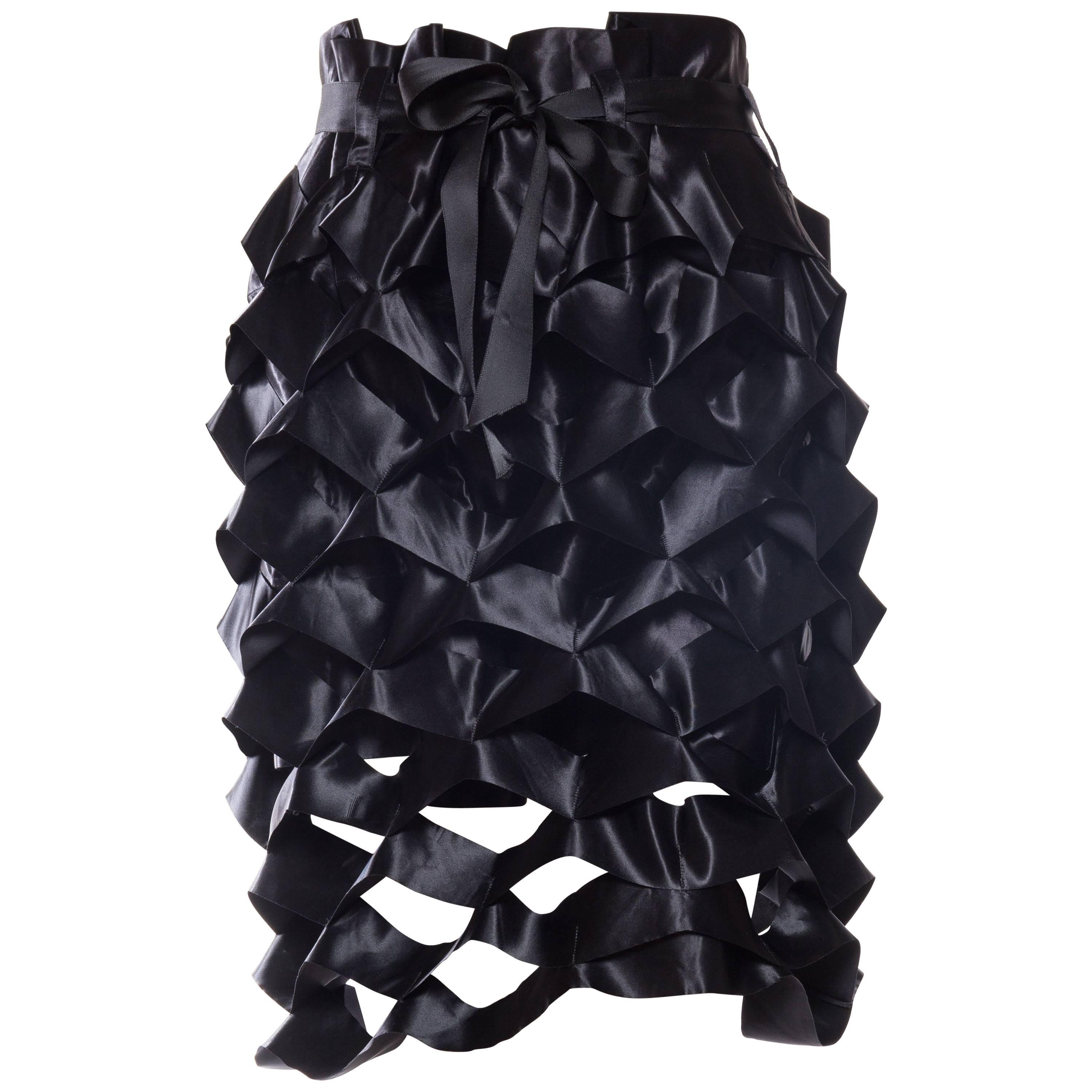 Fantastic Issey Miyake Satin Ribbon Paperbag Skirt