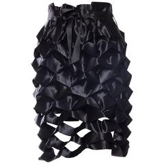 Fantastic Issey Miyake Satin Ribbon Paperbag Skirt 4
