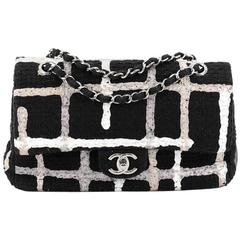 Chanel Classic Double Flap Bag Painted Tweed Medium