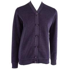 Louis Vuitton Purple Metallic Cardigan with Rhinestone Buttons – S 4