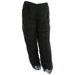 Chado Black Silk Chiffon Pants – 6