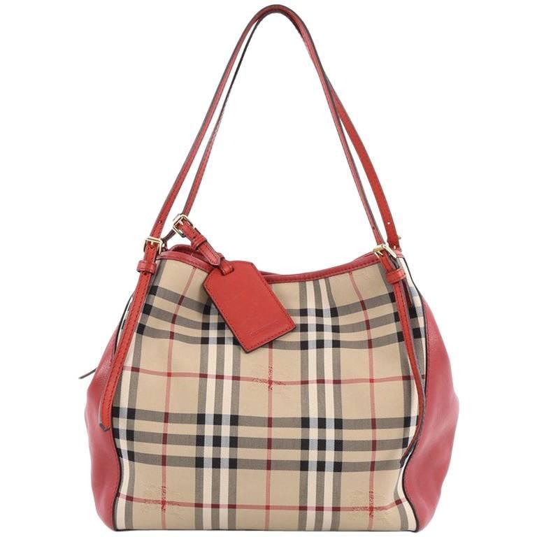 Burberry Horseferry Check Small Canterbury Panels Tote Bag