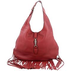 Gucci Model: Nouveau Fringe Jackie Hobo Leather