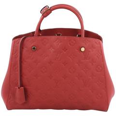 Louis Vuitton Montaigne Handbag Monogram Empreinte Leather MM 5