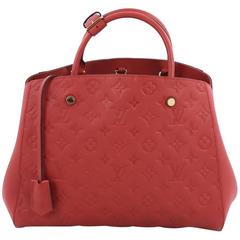 Louis Vuitton Montaigne Handbag Monogram Empreinte Leather MM