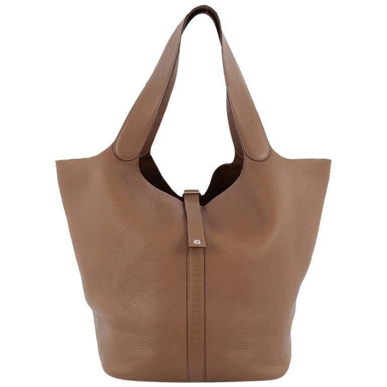 Hermes Picotin Lock Handbag Clemence TGM