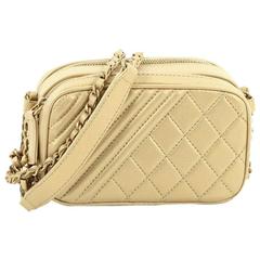 Chanel Coco Boy Camera Bag Quilted Leather Mini