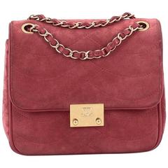 Chanel Pagoda Flap Suede and Lambskin Mini