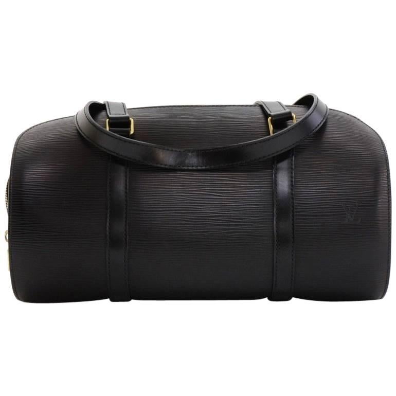 Louis Vuitton Soufflot Black Epi Leather Hand Bag