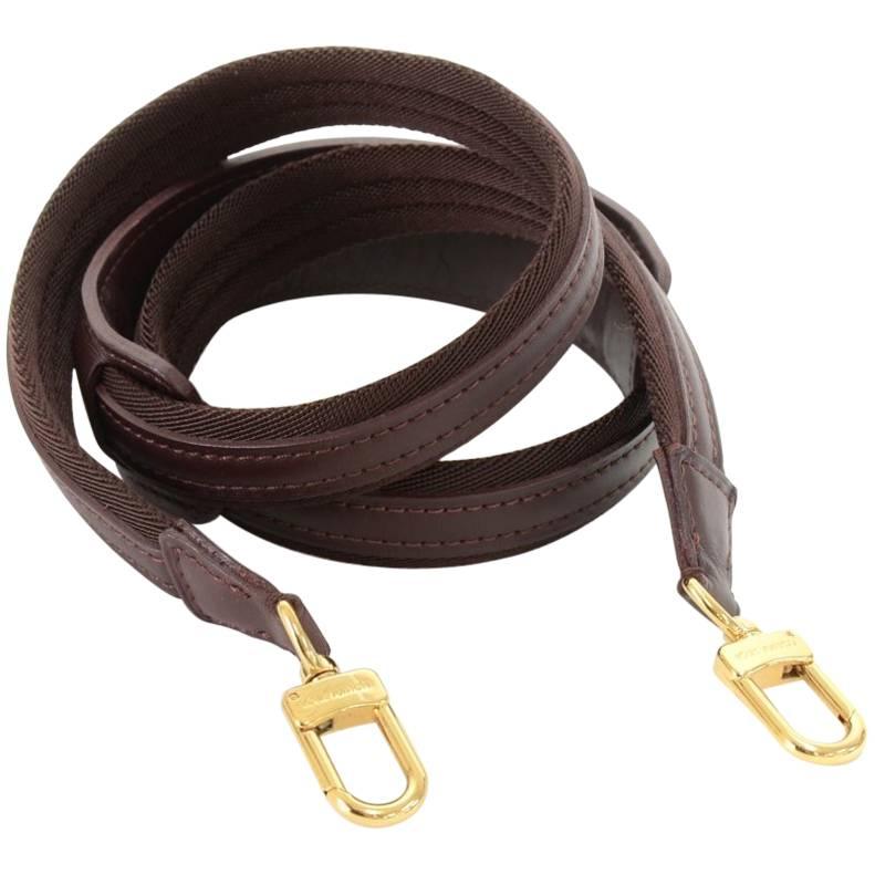 Louis Vuitton Burgundy Leather Shoulder Strap For Bags