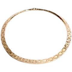 HERMES Kilim Necklace Yellow Gold 18K 12