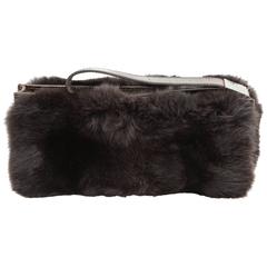 Gucci Fur and Crocodile Clutch Bag