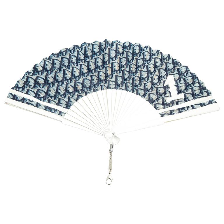 Extremely Rare Christian Dior by John Galliano No.1 Trotter Logo Fan