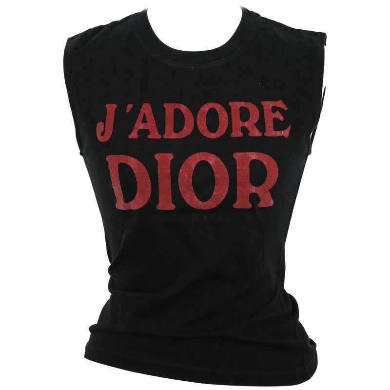 Christian Dior by John Galliano "J'Adore Dior" Tank Top T-Shirt at