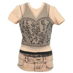 Christian Dior by John Galliano Trompe L'oeil T-shirt