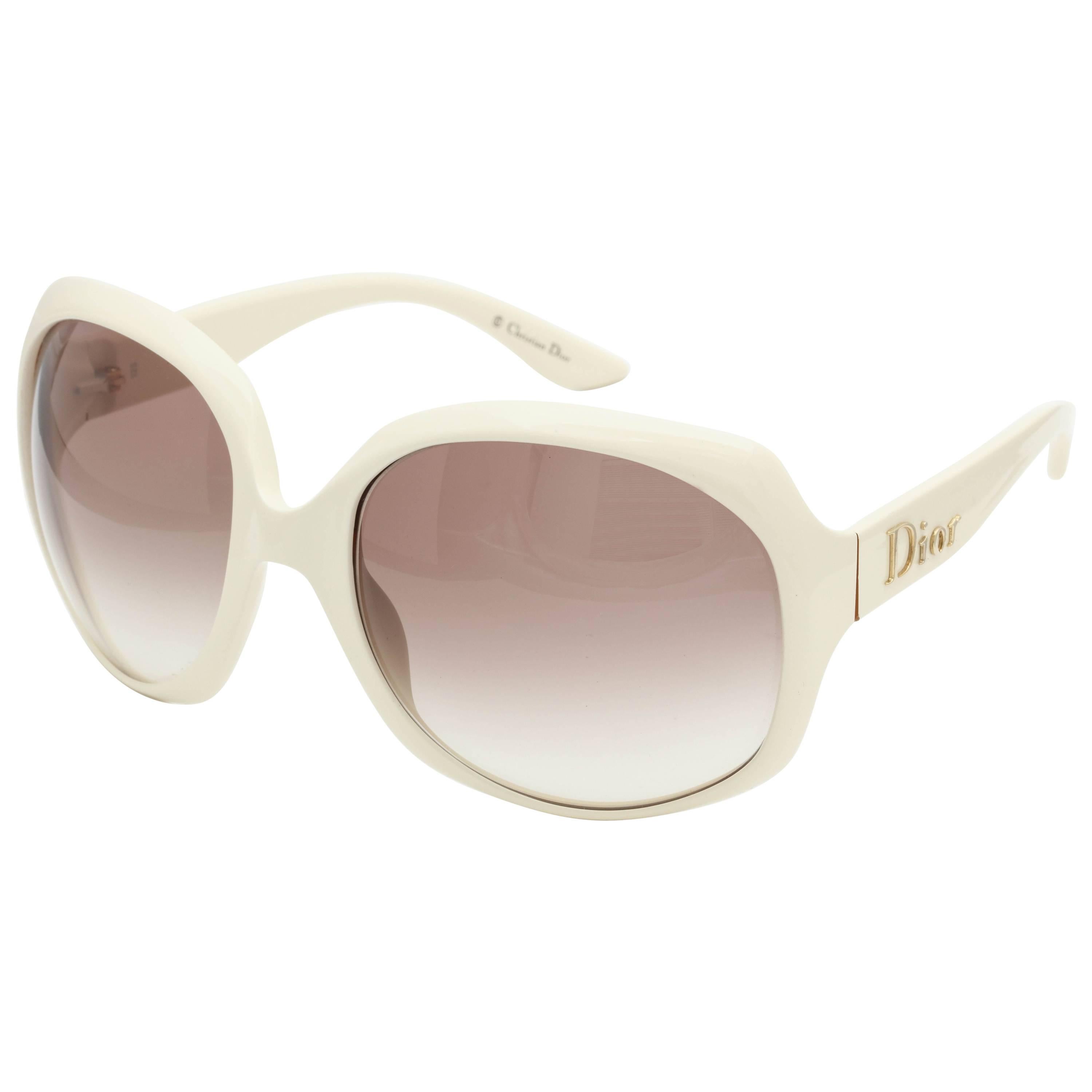 Large Dior Logo Sunglasses  For Sale