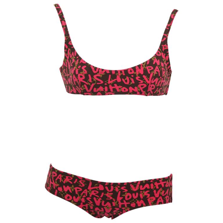Louis Vuitton Limited Steven Sprouse Graffiti bikini at 1stDibs | louis  vuitton bikini, louis vuitton swimwear