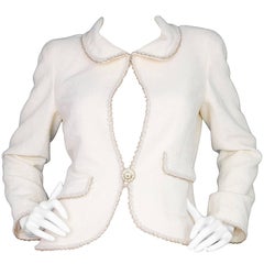 Chanel Cream Boucle Jacket sz FR40 12