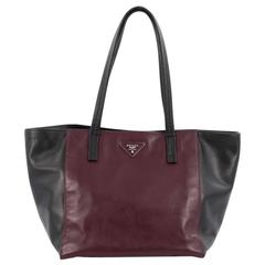 Prada Open Tote Soft Calfskin East West 4