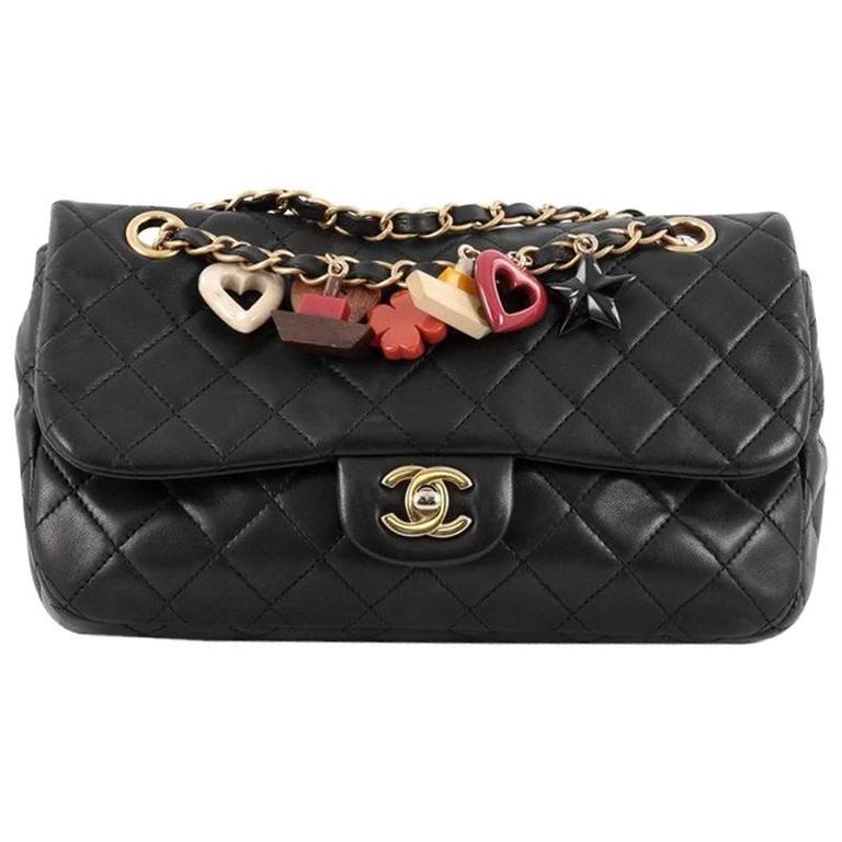 Chanel Cruise Charm Flap Bag Quilted Lambskin Medium
