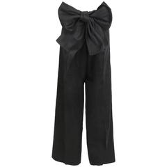 Yohji Yamamoto Black Wide Leg Trouser 