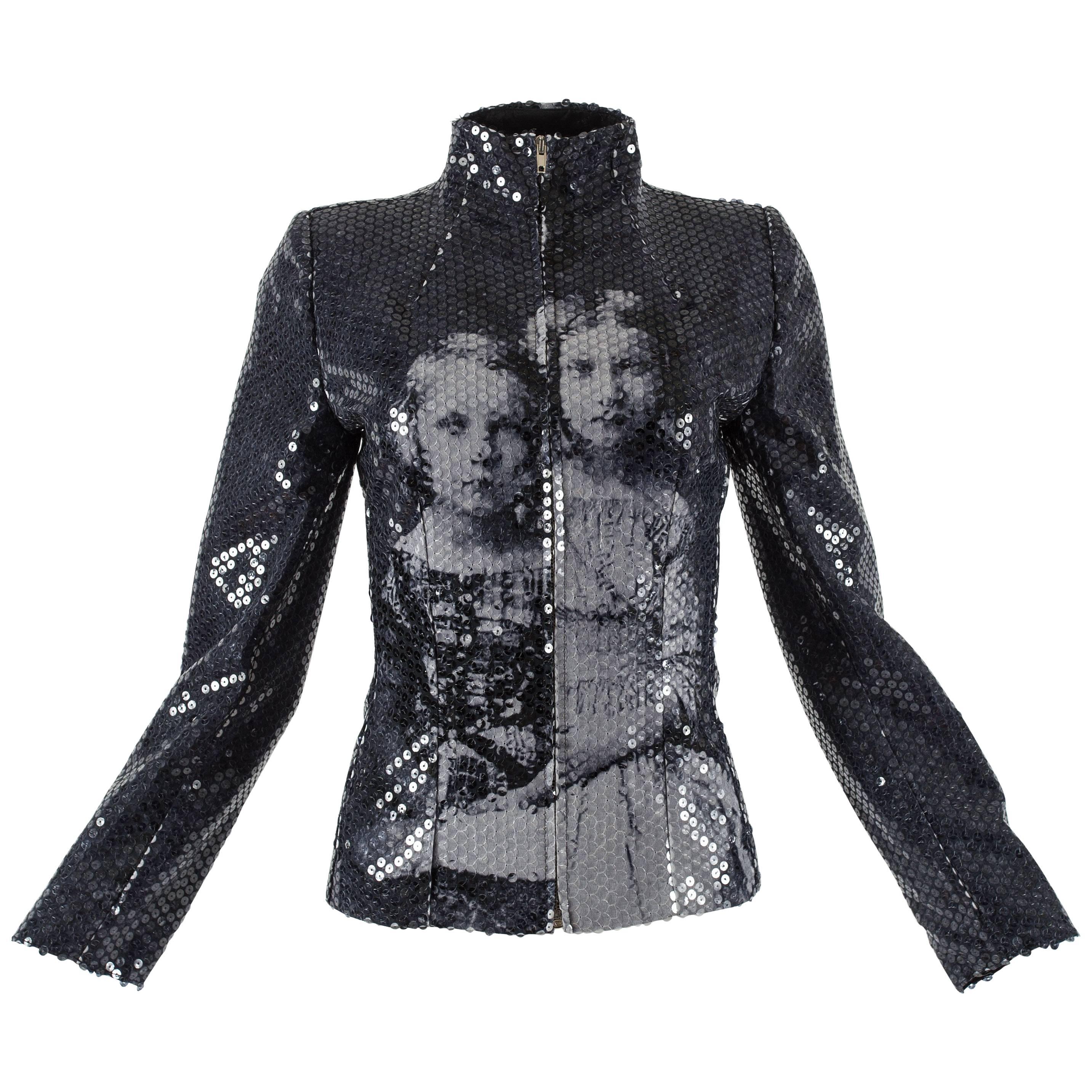 Alexander McQueen sequin 'Joan' jacket, fw 1998 For Sale