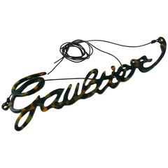 Jean Paul Gaultier Cursive Logo Resin Belt