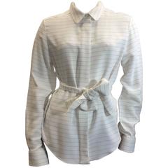 Chloe Buttondown Striped Blouse 3