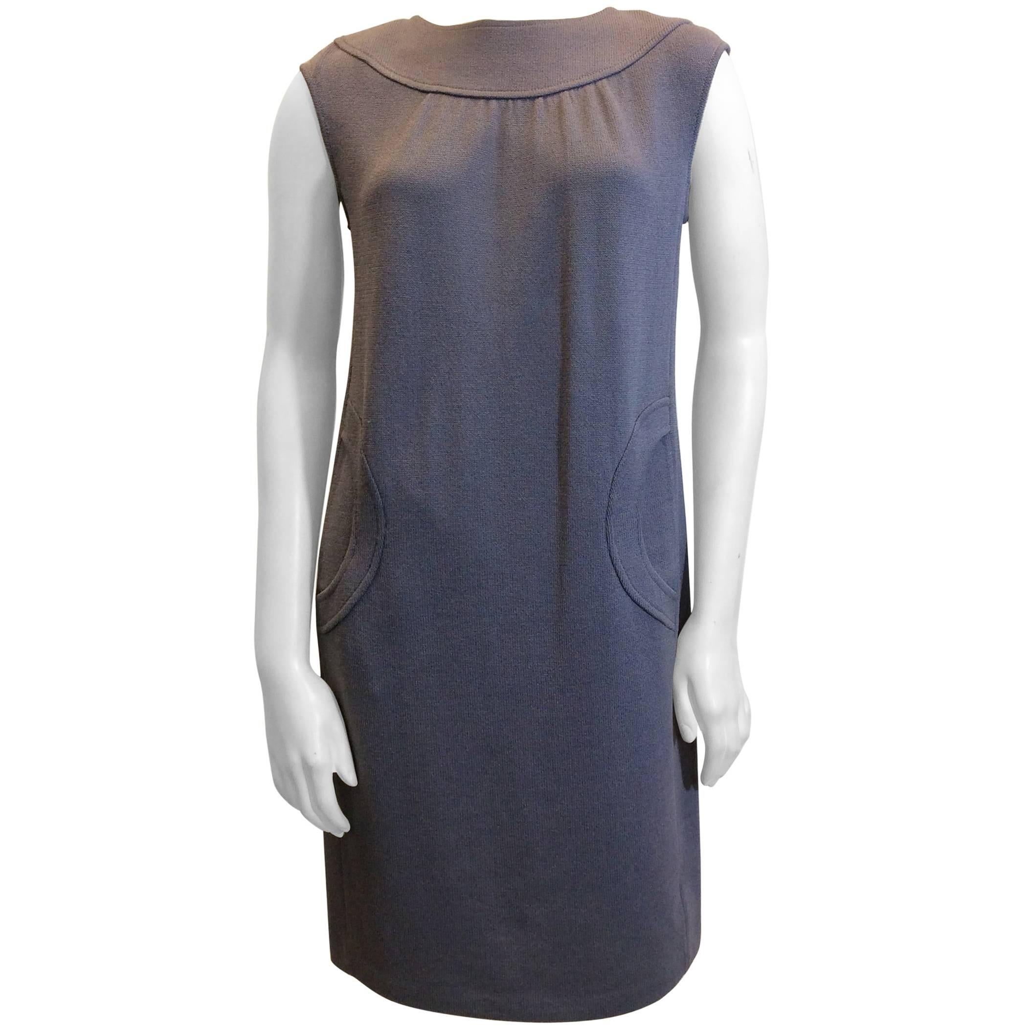 St. John Lavender Knit Sleeveless Dress For Sale