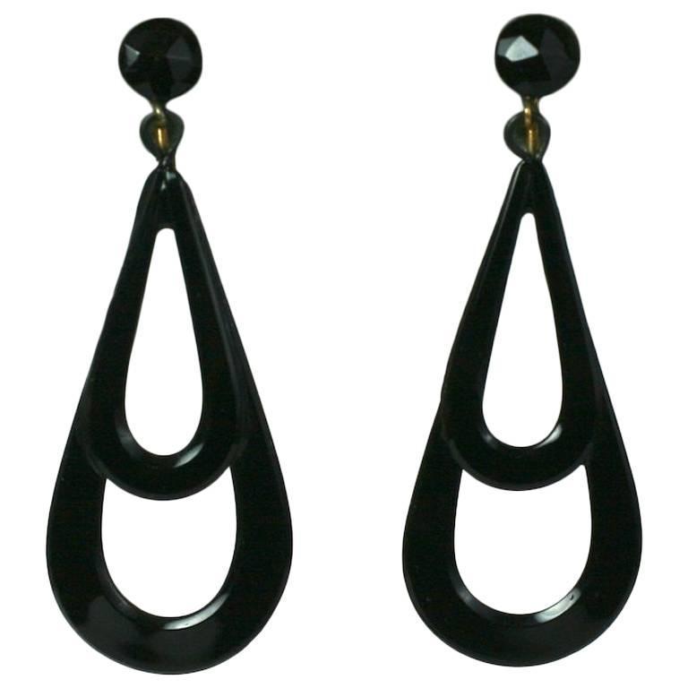 Victorian French Jet Drop Earrings For At 1stdibs Victorian French Jet Drop Earrings For