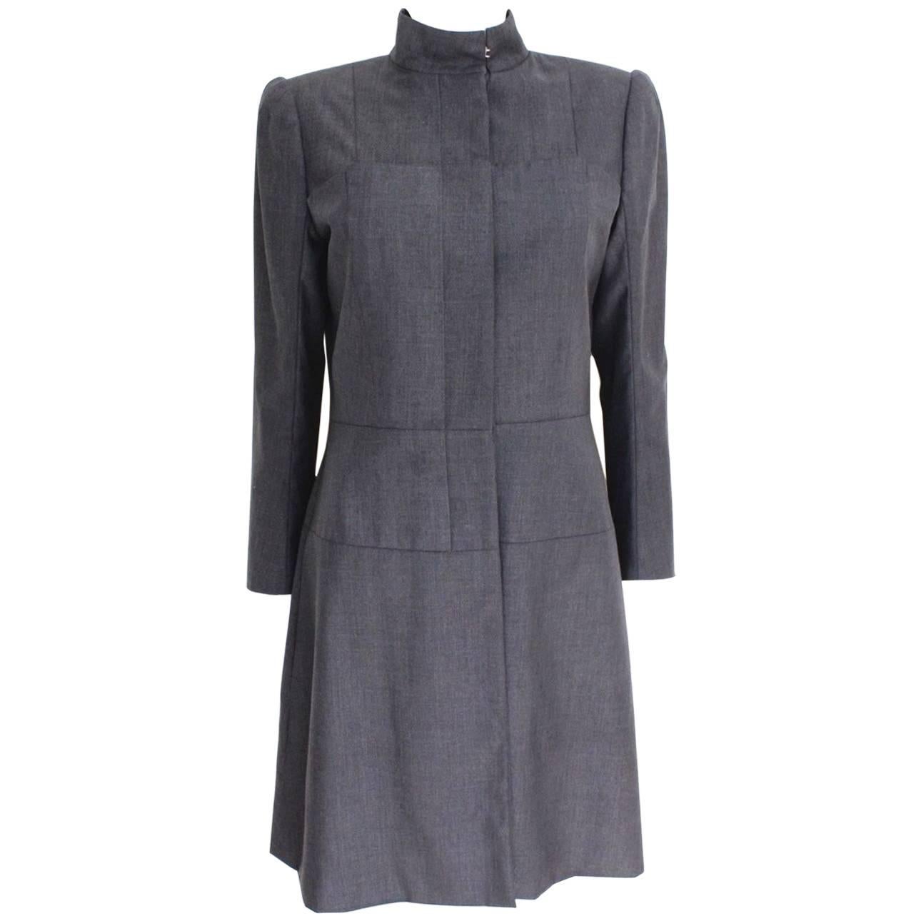 Alexander McQueen Vintage 1999 Grey Coat It 42 Uk 10  For Sale